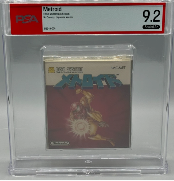 PSA 9.2 A+ Metroid Nintendo Famicom Disk System JP Version Sealed New